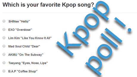 Which is your favorite Kpop song?